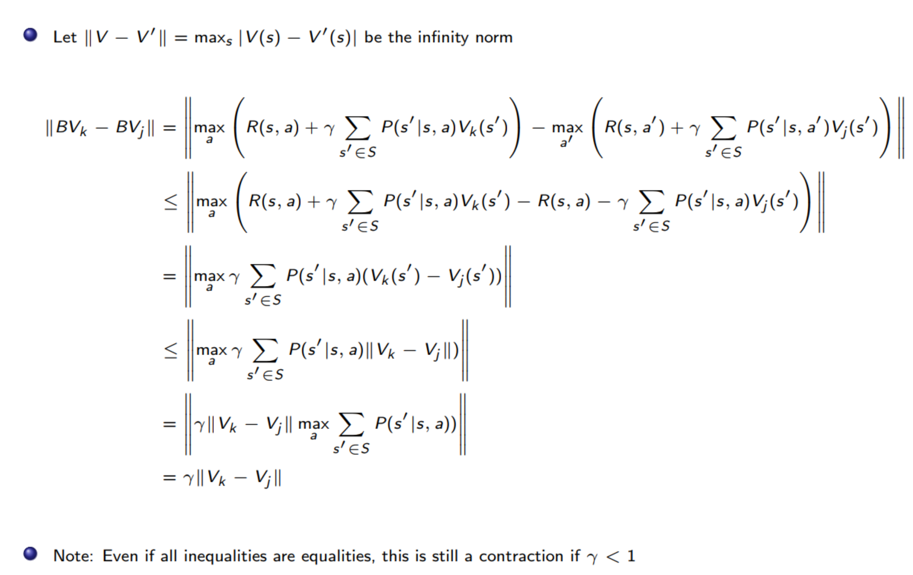 Contraction operator